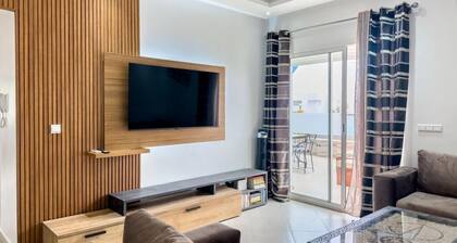 Terrace with bioclimatic pergola - High-end apartment in Imi Ouaddar