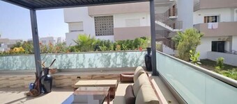 Terrace with bioclimatic pergola - High-end apartment in Imi Ouaddar
