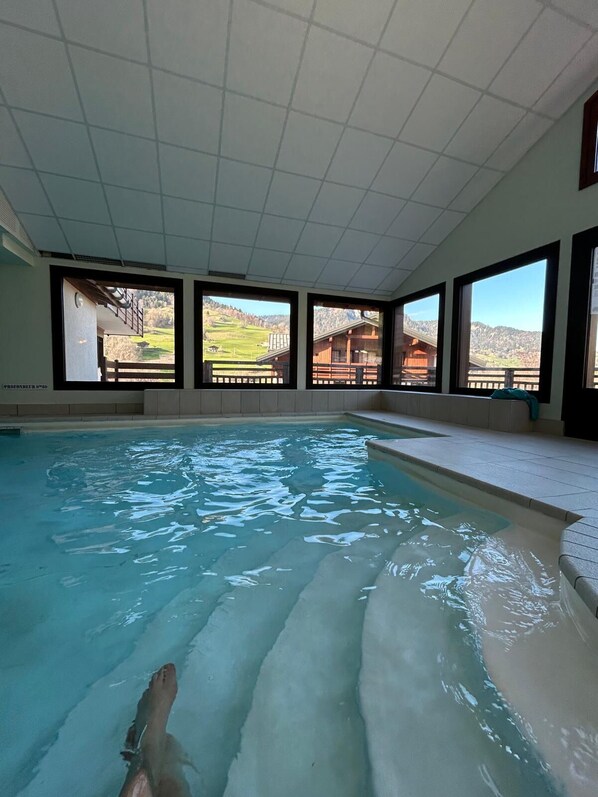 Indoor pool, a heated pool