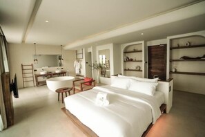 Ropa de cama de alta calidad y artículos del minibar gratis 