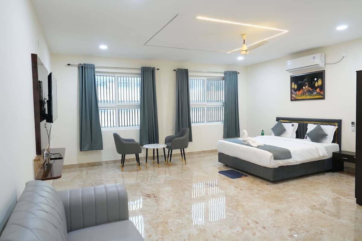 Executive suite | Luxe beddengoed, een laptopwerkplek, gratis wifi, beddengoed
