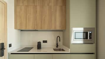 Stüdyo, Balkon | Özel mutfak | Buzdolabı, mikrodalga fırın, set üstü ocak, espresso kahve makinesi