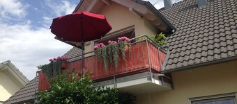 Appartement de vacances 'Haus Albsicht' avec balcon et Wi-Fi