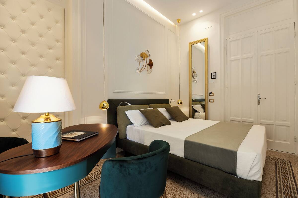 In-room safe, desk, laptop workspace, blackout curtains