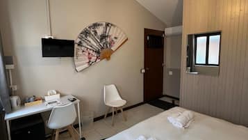 Economy Double Room, Courtyard View | Iron/ironing board, free WiFi