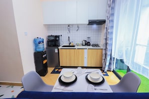 Deluxe maisonnette, uitzicht op park | Privékeuken