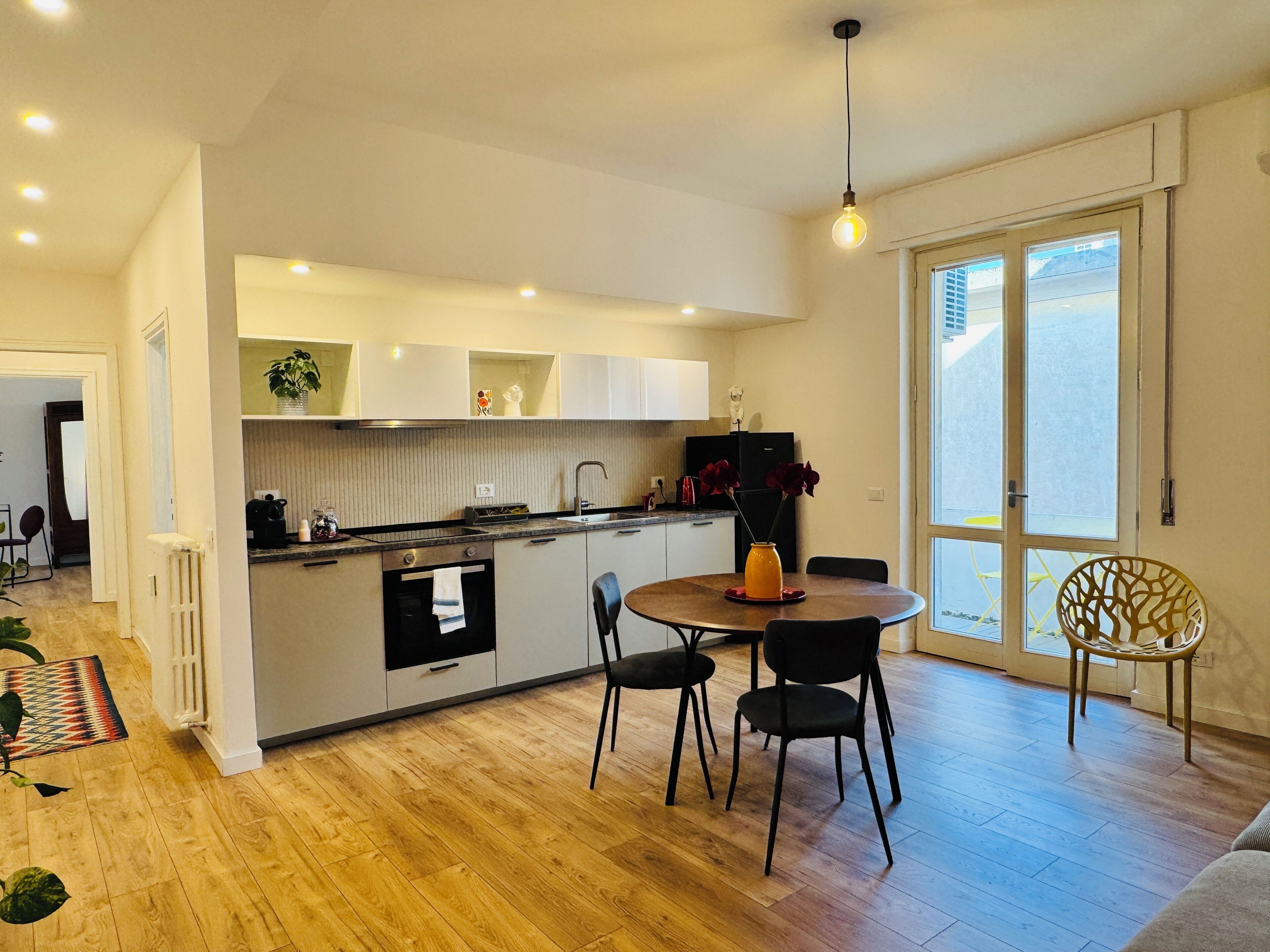 Design Apartment, 2 Bedrooms, Balcony, Courtyard View | Private kitchen | Fridge, oven, stovetop, dishwasher