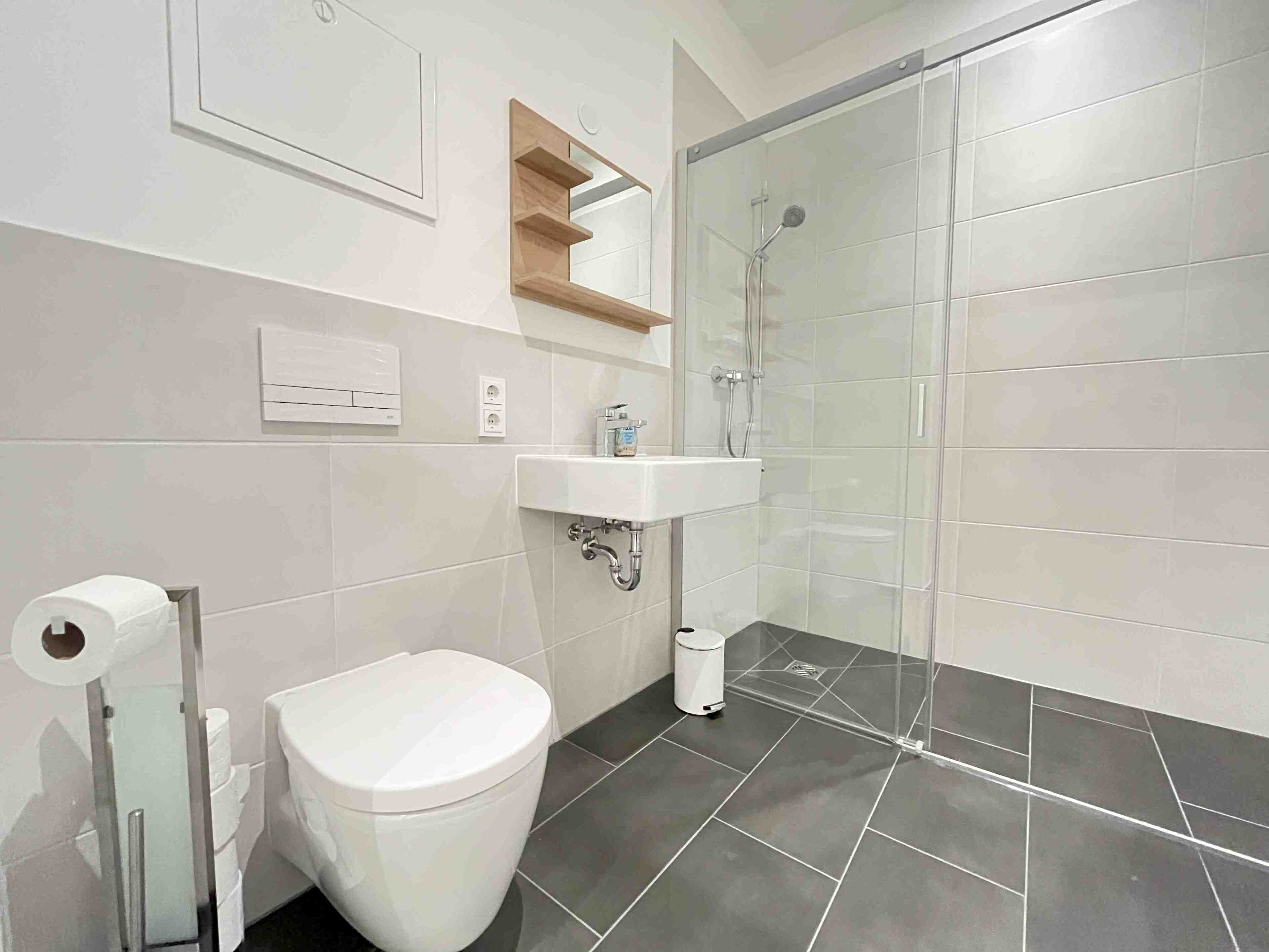 Towels, soap, toilet paper