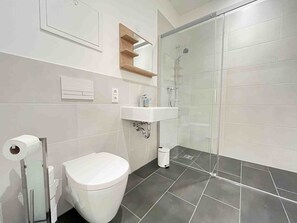 Towels, soap, toilet paper