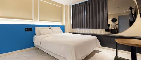 2PC Double Room, City View | Premium bedding, desk, blackout drapes, soundproofing