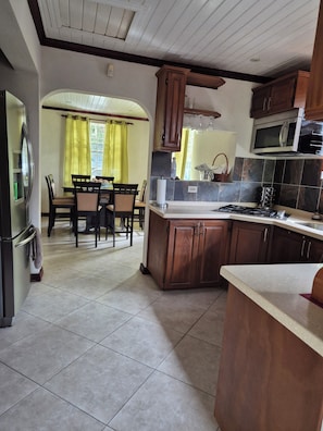 Microwave, oven, stovetop