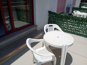 Deluxe Room, Hearing Accessible, Partial Sea View | Terrace/patio - Hotel Lungomare 3 Stelle (Brancaleone Marina)