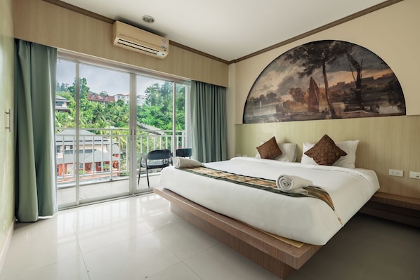Premium Double Room, Balcony, Mountain View | In-room safe, laptop workspace, blackout drapes, iron/ironing board - The Eden Park (Patong)