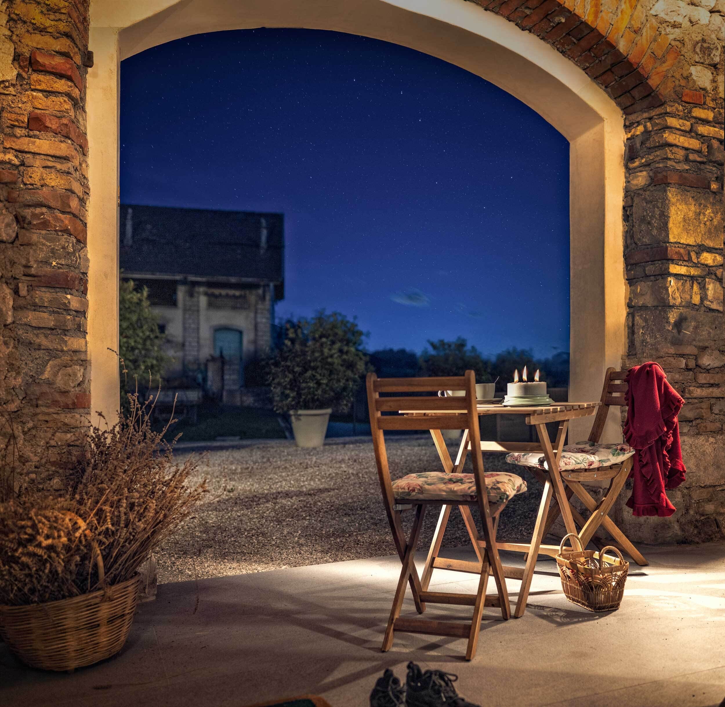 Comfort-Doppel- oder -Zweibettzimmer, Terrasse, Blick auf den Innenhof | Terrasse/Patio
