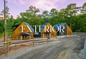 Exterior - Modern A-Frame Cabin with Pool and Lake Access (Hot Springs)