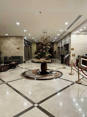 Sitteområde i lobbyen