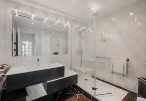 Shower, hair dryer