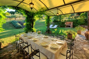 Espace banquet en plein air