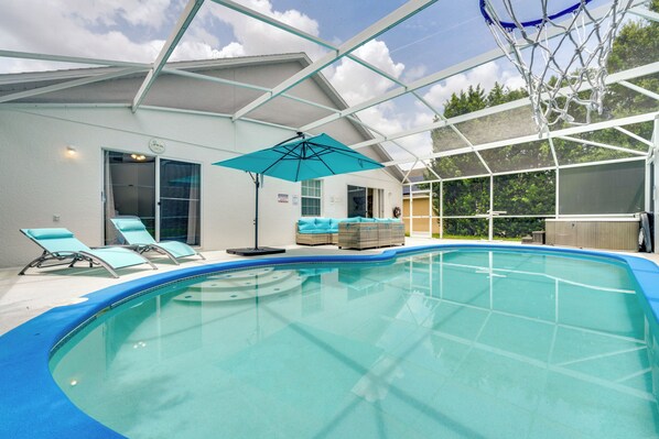 Front of property - 4 Mi to Disney: Home w/ Pool Table, Outdoor Oasis! (Kissimmee)