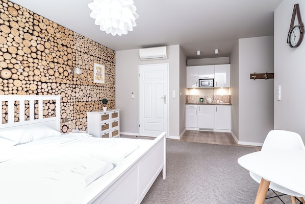 Appartement Deluxe, vue cour intérieure | Fer et planche à repasser, Wi-Fi gratuit