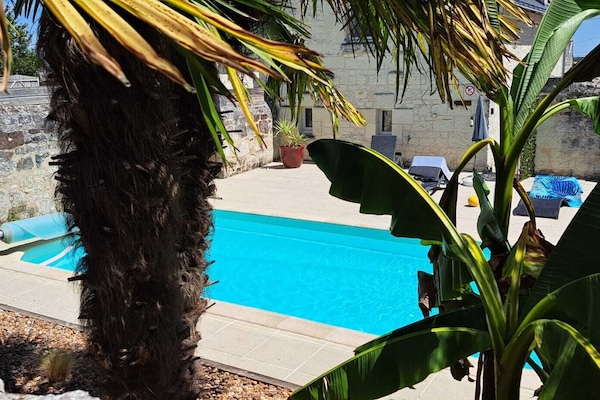 Piscina externa, piscina aquecida