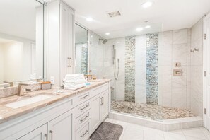 Hair dryer, towels