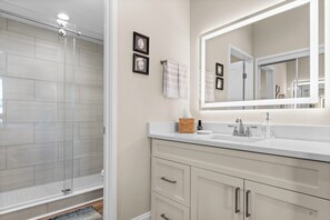 Shower, hair dryer