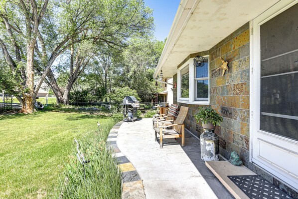 House (1 Bedroom) | Front of property - Walk to Main St: Carbondale Apt w/ Shared Patio (Carbondale)