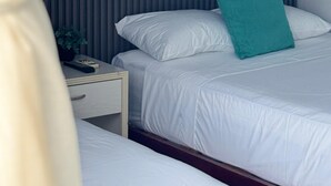 Habitación doble superior, vista al jardín | Caja de seguridad en la habitación y espacio para trabajar con laptop 