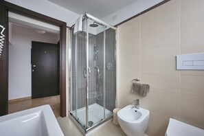 Shower, hair dryer, towels - Villa Ginevra Resort Agrituristico Attic Room 5 (Ficarra)