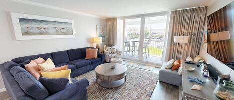 Appart'hÎtel, 2 chambres | Coin séjour