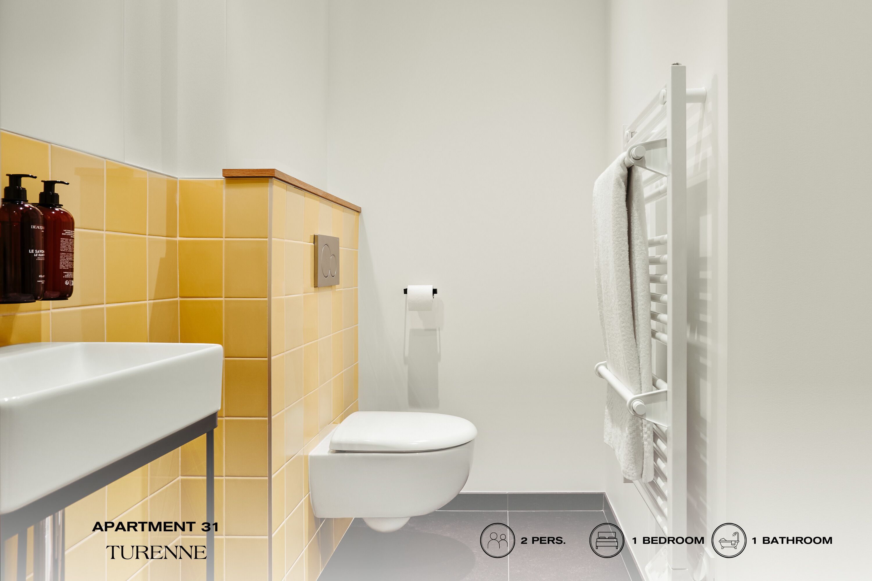 Studio 31 | Salle de bain | Douche, sèche-cheveux, serviettes fournies, savon