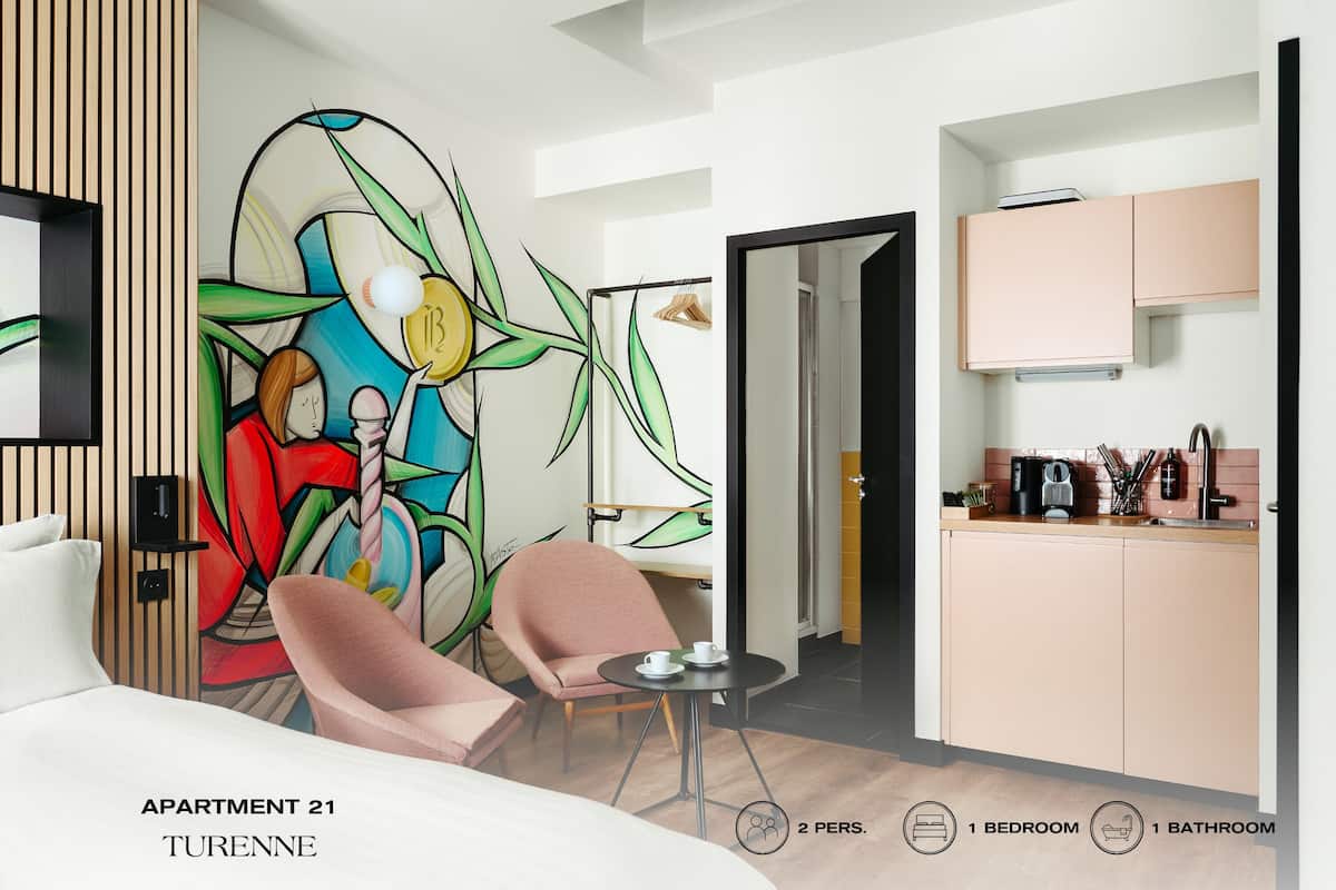 Studio 21 | Private kitchen | Microwave, stovetop, espresso maker, electric kettle