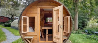 Glamping “The Barrel De Olle Uhlhoff” with Shared Terrace, Garden & Wi-Fi