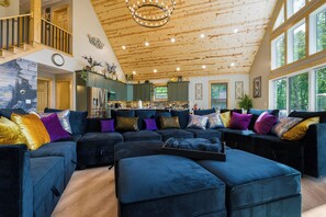 Smart TV, fireplace, video games