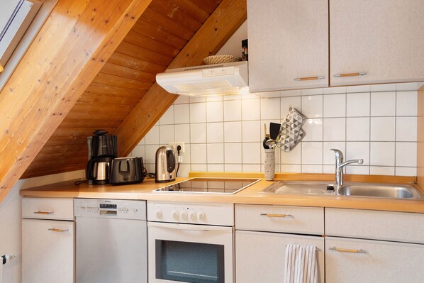 Kühlschrank, Ofen, Herdplatte, Geschirrspüler