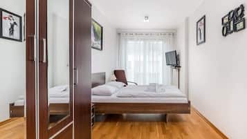 1 sovrum, strykjärn/strykbräda, resesäng och wi-fi