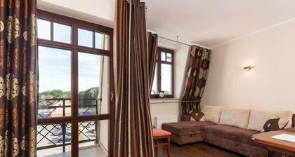 Atmosphärisches Studio in Swinoujscie | Balkon und Nähe zur Promenade