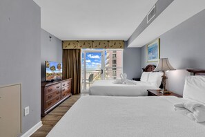 Signature appartement, 2 slaapkamers, balkon, uitzicht op het strand | Individueel gedecoreerd, individueel gemeubileerd