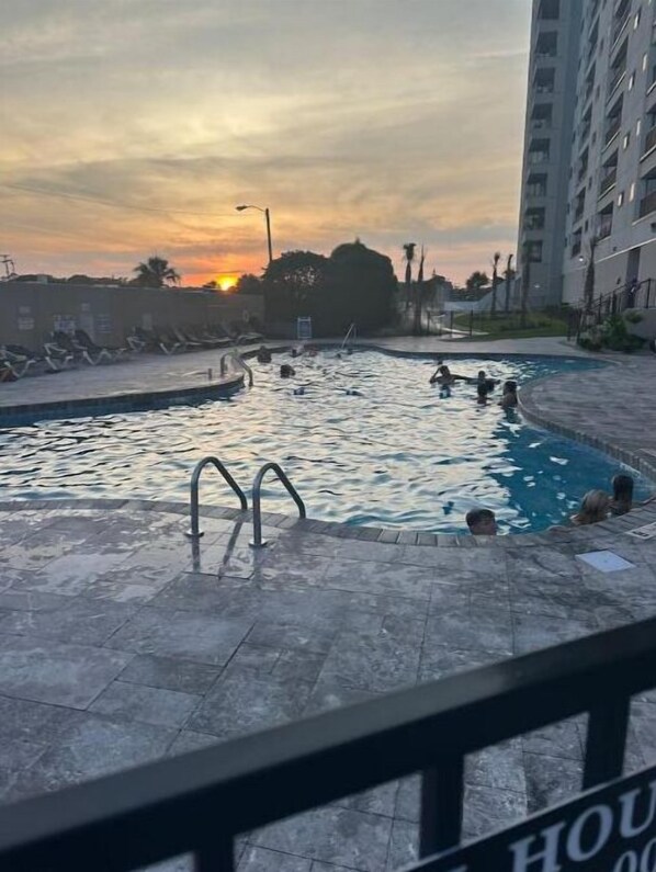 Indoor pool, outdoor pool