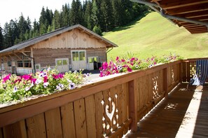 Property grounds - Holiday Apartment 'Enzian' with Shared Terrace, Balcony and Wi-Fi (Wagrain)