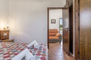 1 bedroom, iron/ironing board, bed sheets