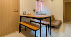 Standard Apartment | Dining room - Brand New 1Br With Working Room At Meikarta Apartment (Cikarang)