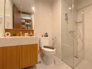Standard Studio | Bathroom - Good Studio Room At Kemang Village Apartment (Jakarta)