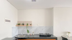 Apartemen Standar | Dapur pribadi | Kompor dan penanak nasi