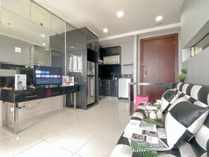 Standard Studio | Living room - Nice And Homey Studio Apartment At Kemang Mansion (Jakarta)
