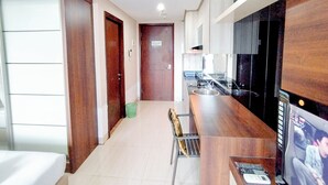 Unclassified image, 2 of 19, button - Comfy And Classic Studio At Grand Sungkono Lagoon Apartment (Surabaya)