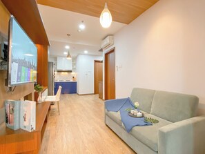 Standard Apartment | Living area - Great Choice 1Br Apartment At Green Bay Condominium (Jakarta)