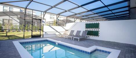 Una piscina riscaldata