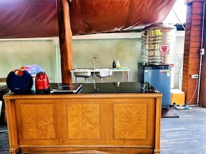 House, 3 Bedrooms, Smoking, Balcony | Private kitchen - 300 Years Old Wooden House w 3 Bedrooms and big Yard (Bangkok)